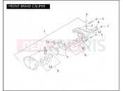 HARLEY-DAVIDSON DYNA DEFENDER  - FXDP FRONT BRAKE CALIPER