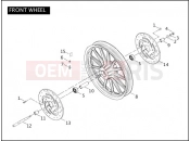 HARLEY-DAVIDSON DYNA DEFENDER  - FXDP FRONT WHEEL