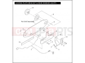 HARLEY-DAVIDSON DYNA DEFENDER  - FXDP LICENSE PLATE BRACKET & REAR MARKER LIGHTS