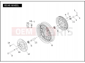 HARLEY-DAVIDSON DYNA DEFENDER  - FXDP REAR WHEEL