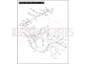 Harley-Davidson 2004 POLICE ELECTRA GLIDE STANDARD POLICE  - FLHTPI FRAME, REAR FORK & JIFFY STAND