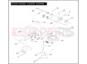 Harley-Davidson 2004 POLICE ELECTRA GLIDE STANDARD POLICE  - FLHTPI FRONT FENDER, BUMPER ASSEMBLY