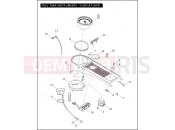 Harley-Davidson 2004 POLICE ELECTRA GLIDE STANDARD POLICE  - FLHTPI FUEL TANK INSTRUMENTS - FLHPI & FLHPEI