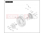 Harley-Davidson 2004 POLICE ELECTRA GLIDE STANDARD POLICE  - FLHTPI REAR WHEEL