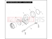 Harley-Davidson 2004 POLICE ELECTRA GLIDE STANDARD POLICE  - FLHTPI TACHOMETER & BRACKET - FLHPI & FLHPEI