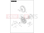 HARLEY-DAVIDSON NIGHT TRAIN  - FXSTB FRONT WHEEL