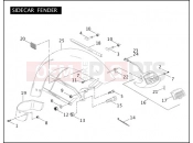 HARLEY-DAVIDSON ELECTRA GLIDE STANDARD  - FLHT SIDECAR FENDER