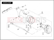 HARLEY-DAVIDSON VRSCA V-ROD  - VRSCA HEADLAMP