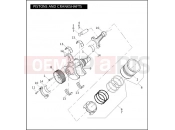 Harley-Davidson 2004 VRSC VRSCA V-ROD 98  - VRSCA 98 PISTONS AND CRANKSHAFTS