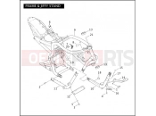 HARLEY-DAVIDSON VRSCB V-ROD  - VRSCB FRAME & JIFFY STAND