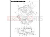 Harley-Davidson 2004 VRSC VRSCB V-ROD 98  - VRSCB 98 CRANKCASE - UPPER & LOWER