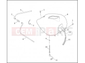 Harley-Davidson 2003 POLICE ELECTRA GLIDE STANDARD POLICE  - FLHTPI FUEL TANK, FUEL INJECTED - FLHTPI