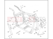 HARLEY-DAVIDSON NIGHT TRAIN  - FXSTB FRAME & JIFFY STAND