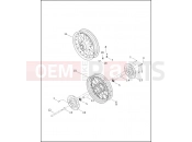 HARLEY-DAVIDSON ELECTRA GLIDE STANDARD  - FLHT FRONT WHEEL