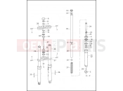 HARLEY-DAVIDSON VRSCA V-ROD  - VRSCA FRONT FORK