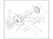 HARLEY-DAVIDSON VRSCA V-ROD  - VRSCA REAR WHEEL