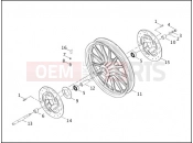 Harley-Davidson 2001 DYNA DYNA WIDE GLIDE  - FXDWG FRONT WHEEL - CAST