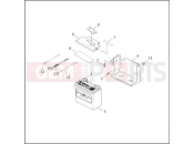 HARLEY-DAVIDSON DYNA DEFENDER  - FXDP BATTERY TRAY & BATTERY