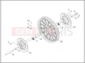 HARLEY-DAVIDSON DYNA DEFENDER  - FXDP FRONT WHEEL