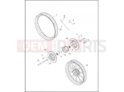 HARLEY-DAVIDSON CVO DYNA SUPER GLIDE  - FXR4 FRONT WHEEL