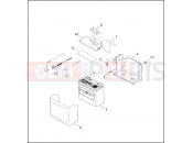 HARLEY-DAVIDSON DYNA LOW RIDER  - FXDL BATTERY TRAY & BATTERY