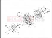 HARLEY-DAVIDSON DYNA LOW RIDER  - FXDL REAR WHEEL - CAST