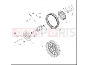 HARLEY-DAVIDSON DYNA LOW RIDER  - FXDL REAR WHEEL - LACED