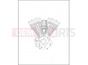 Harley-Davidson 1999 CVO/CUSTOM CVO DYNA SUPER GLIDE  - FXR3 ENGINE ASSEMBLY - COMPLETE