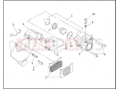 Harley-Davidson 1999 SIDECAR FLHTC/I SIDECAR  - SIDECAR FOR FLHTC/I REAR BRAKE CALIPER