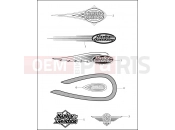 Harley-Davidson 1999 SOFTAIL HERITAGE SOFTAIL CLASSIC  - FLSTC FUEL TANK TRIM