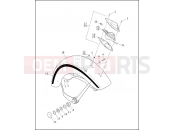 Harley-Davidson 1999 SOFTAIL NIGHT TRAIN  - FXSTB FRONT FENDER - FLSTS