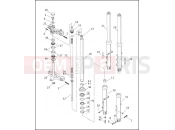 Harley-Davidson 1997 DYNA DYNA WIDE GLIDE  - FXDWG FRONT FORK - FXD, FXDL & FXDS-CON (2 OF 2)