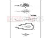 Harley-Davidson 1997 SOFTAIL HERITAGE SOFTAIL CLASSIC  - FLSTC FUEL TANK TRIM