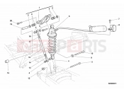 DUCATI 2000 Sporttouring ST2 REAR SHOCK ABSORBER » SWING ARM
