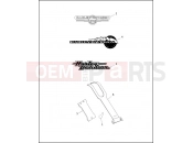 Harley-Davidson 1995 DYNA DYNA SUPER GLIDE  - FXD FUEL TANK TRIM - 1995
