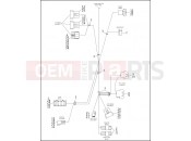 Harley-Davidson 1995 SIDECAR FXRP SIDECAR  - SIDECAR FOR FXRP WIRING HARNESS, INTERCONNECT - FLHTP WINDSHIELD MODELS (1 OF 2)