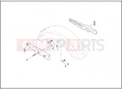 HARLEY-DAVIDSON SUPER GLIDE LOW RIDER  - FXLR REAR FENDER SUPPORTS