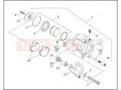 Harley-Davidson 1994 POLICE ELECTRA GLIDE STANDARD POLICE (WINDSHIELD)  - FLHTP FRONT BRAKE CALIPER
