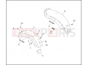 Harley-Davidson 1993 DYNA DYNA WIDE GLIDE  - FXDWG REAR FENDER