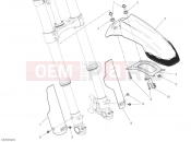 DUCATI 2020 Scrambler Desert Sled FRONT MUDGUARD
