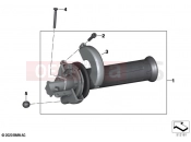 BMW Motorrad BMW 2022 C models C 400 GT 21 (0C61, 0C63) Throttle grip unheated | Throttle grip unheated