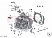 BMW Motorrad BMW 2021 C models C 400 GT 21 (0C61, 0C63) Cylinder head | Cylinder head