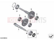 BMW Motorrad BMW 2021 C models C 400 GT 21 (0C61, 0C63) Input, intermediate and output shafts | Input, intermediate and output shafts