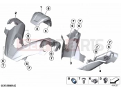 BMW Motorrad BMW 2021 C models C 400 GT 21 (0C61, 0C63) Handlebar fairing | Handlebar fairing