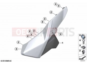BMW Motorrad BMW 2021 C models C 400 GT 21 (0C61, 0C63) Trim side panel, top | Trim side panel, top