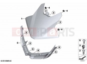BMW Motorrad BMW 2021 C models C 400 GT 21 (0C61, 0C63) Headlight cover | Headlight cover