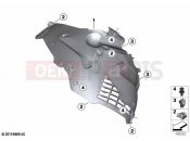 BMW Motorrad BMW 2021 C models C 400 GT 21 (0C61, 0C63) Radiator trim | Radiator trim