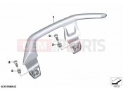 BMW Motorrad BMW 2021 C models C 400 GT 21 (0C61, 0C63) Handle rear | Handle rear