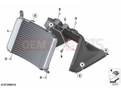 BMW Motorrad BMW 2021 C models C 400 GT 21 (0C61, 0C63) Radiator | Radiator