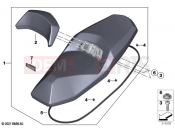 BMW Motorrad BMW 2021 C models C 400 GT 21 (0C61, 0C63) Seat bench | Seat bench